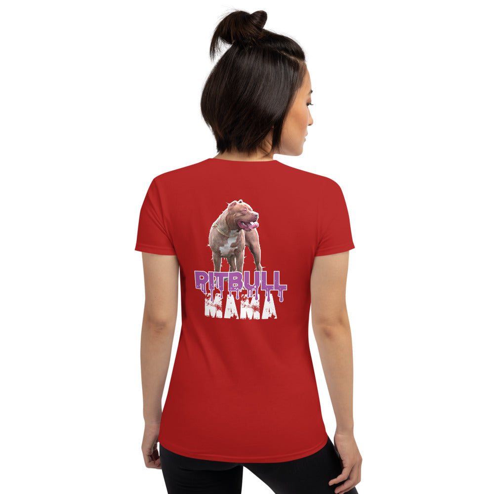 Pitbull Mama Women's Short Sleeve Tees