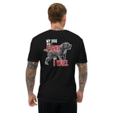 My Dog Won't Fight But I Will Short Sleeve T-shirt