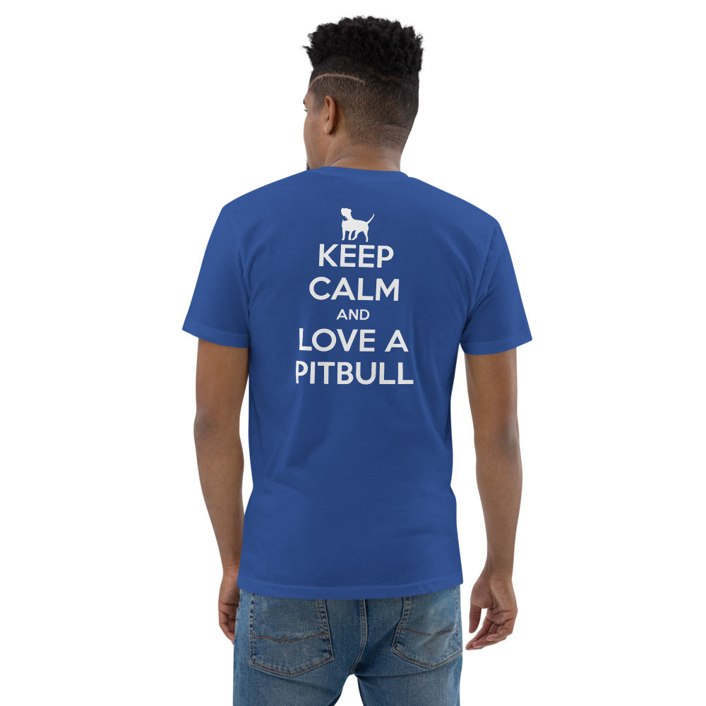 Keep Calm And Love A PitBull Short Sleeve T-shirt