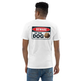 Beware of The Dog Short Sleeve T-shirt ( White/Grey)