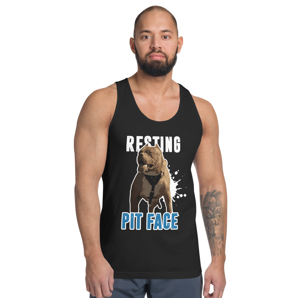 Resting Pit Face Classic Tank Top (unisex)