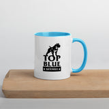 TopBlue Kennels Mug with Color Inside ( Blue )