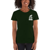 I Am The Quiet Neighbor With The Big Pitbull Women's Short Sleeve Tees