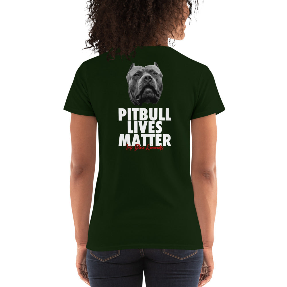 Pitbull Lives Matter Women's Short Sleeve Tees
