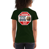 Warning Beware Of The Dog Women's Short Sleeve Tees