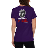 Dont Judge My Pitbull Women's Short Sleeve Tees