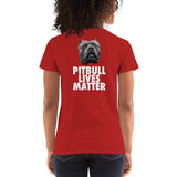 Pitbull Lives Matter Women's Short Sleeve Tees