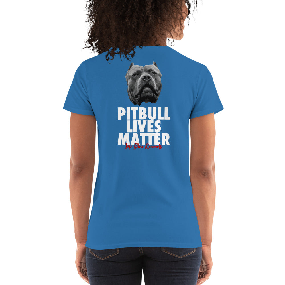 Pitbull Lives Matter Women's Short Sleeve Tees