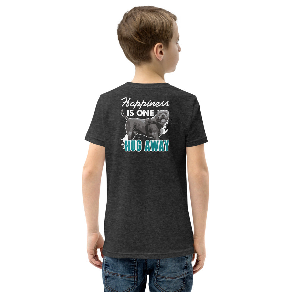 Happiness Is Just One Hug Away Youth Short Sleeve T-Shirt