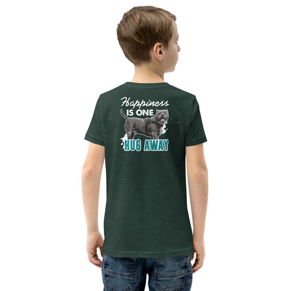 Happiness Is Just One Hug Away Youth Short Sleeve T-Shirt