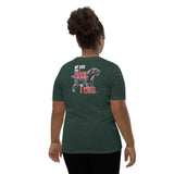 My Dog Wont Fight But I Will Youth Short Sleeve T-Shirt