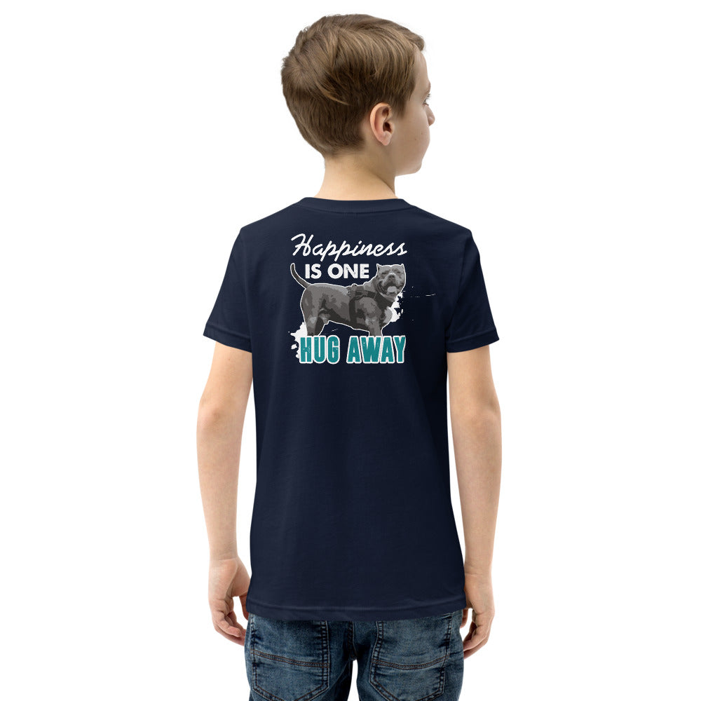 Happiness Is Just One Hug Away Youth Short Sleeve T-Shirt