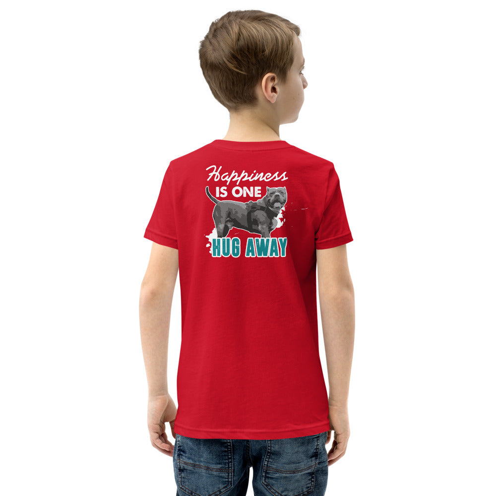 Happiness Is Just One Hug Away Youth Short Sleeve T-Shirt