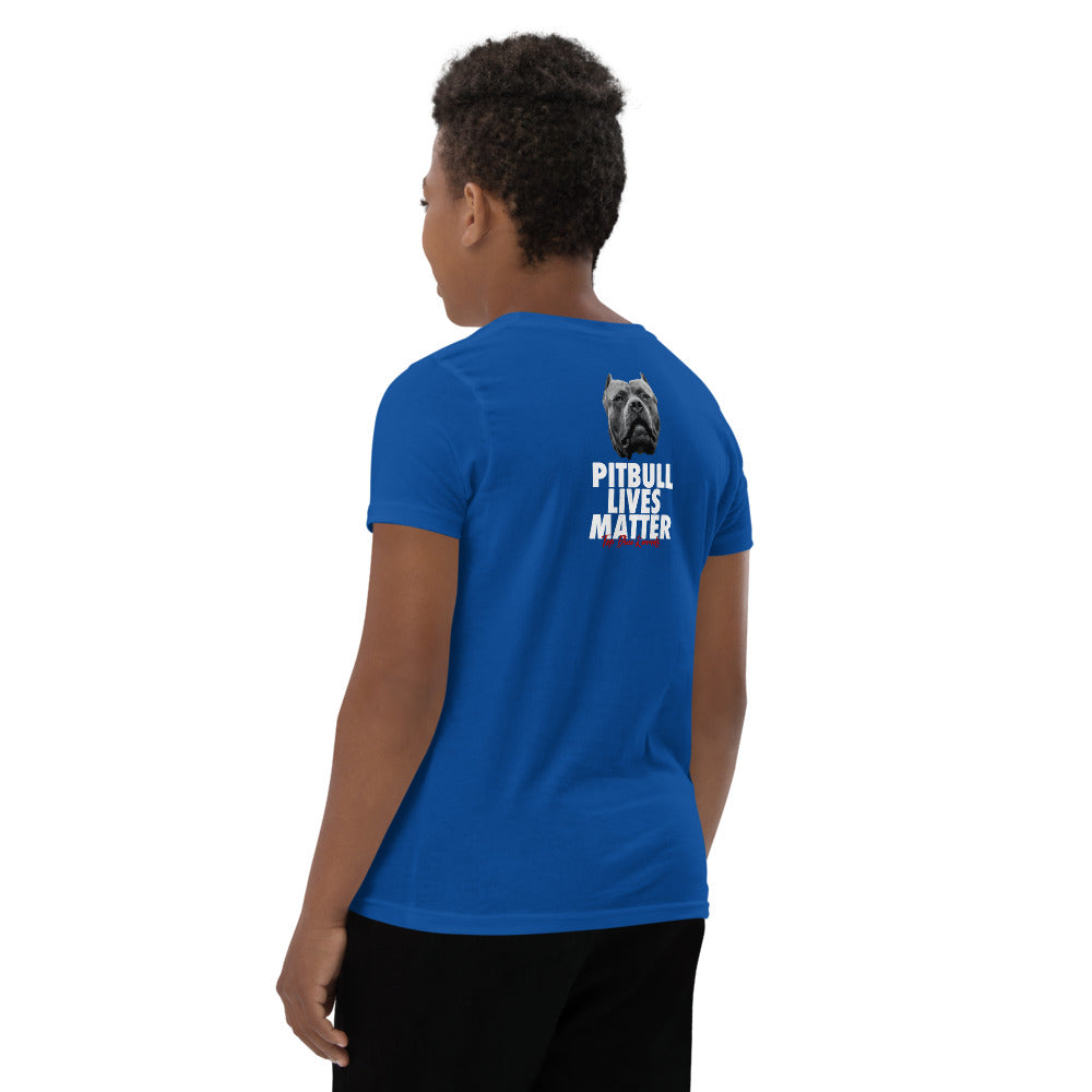 Pitbull Lives Matter Youth Short Sleeve T-Shirt